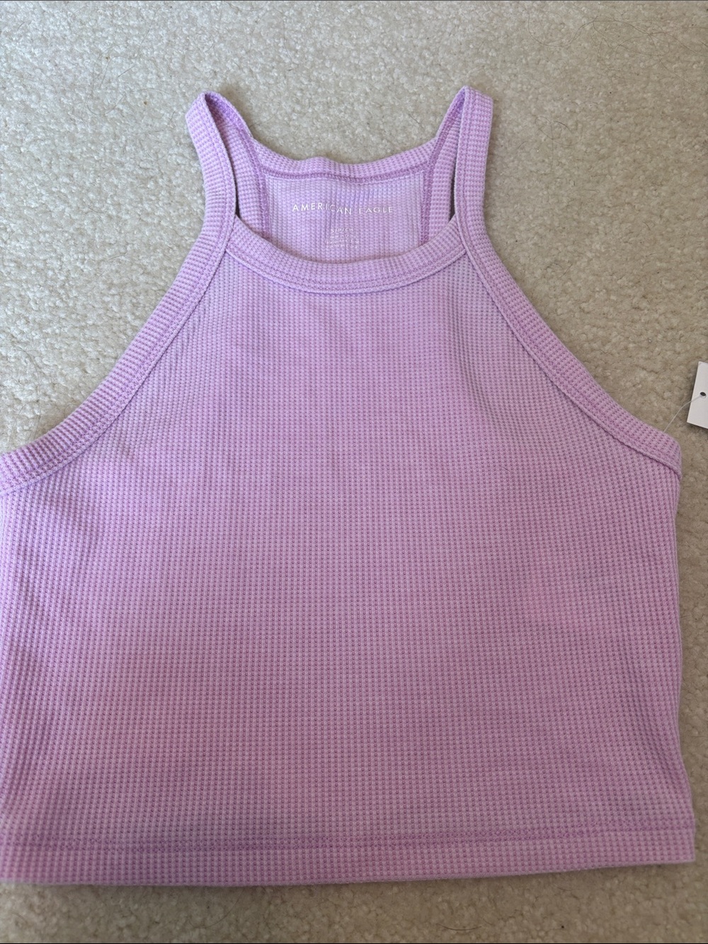 NWT American Eagle pink Waffle Knit Tank Top